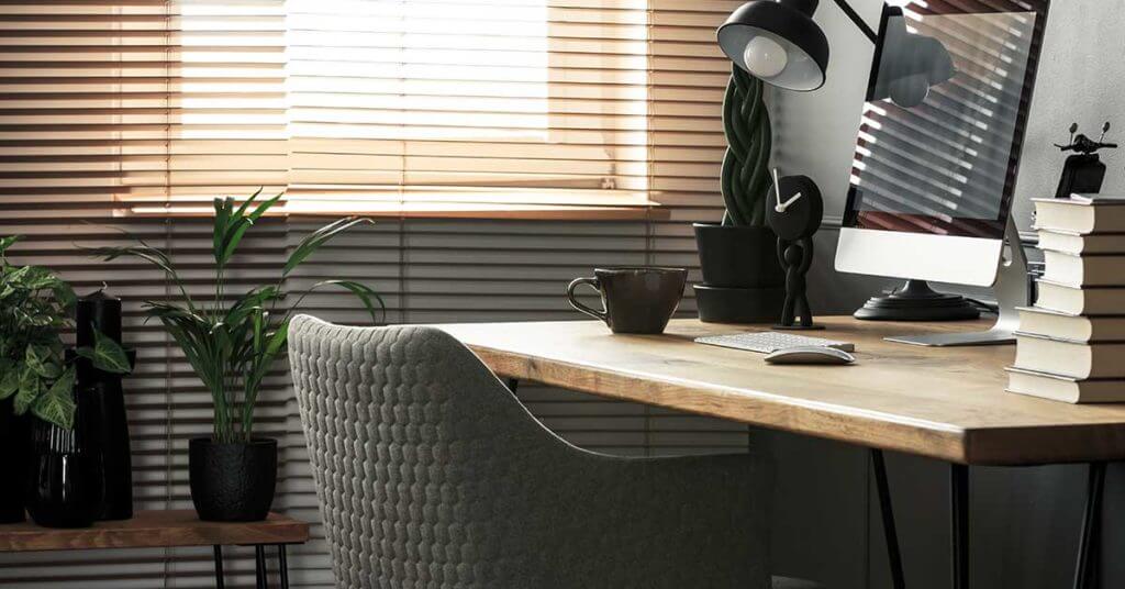 Cortinas e persianas para home office