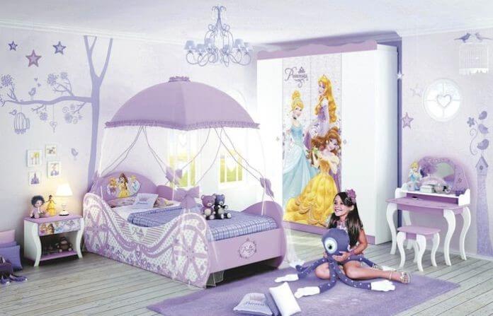 Quarto lúdico feminino de princesa