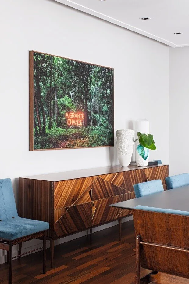 Sala De Jantar Com Aspectro Retro